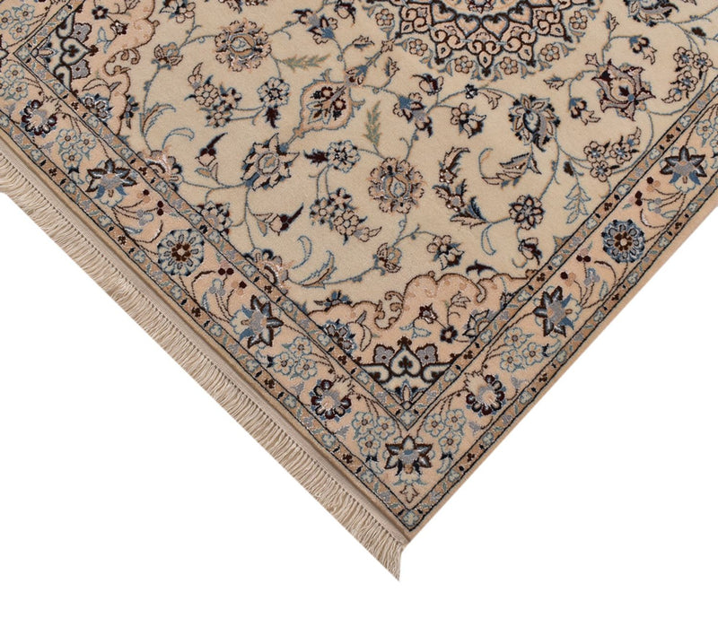 Tapis de couloir Tapis persan - Nain - Premium - 403 x 87 cm - beige