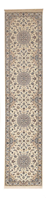 Tapis de couloir Tapis persan - Nain - Premium - 397 x 87 cm - beige
