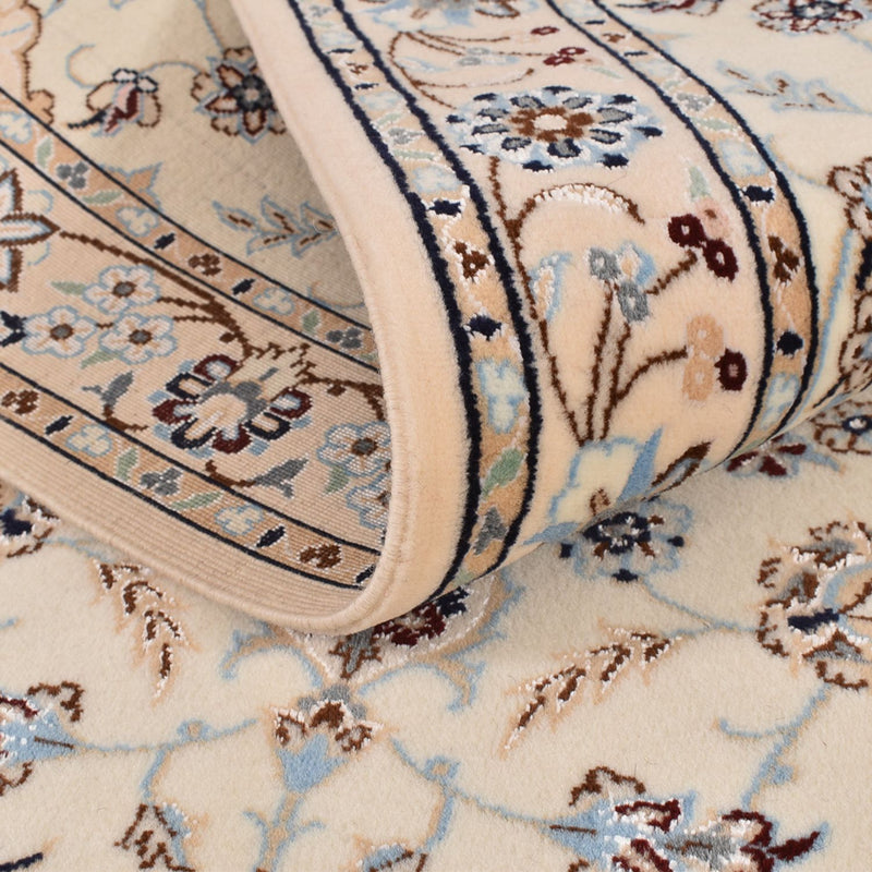 Tapis de couloir Tapis persan - Nain - Premium - 397 x 87 cm - beige