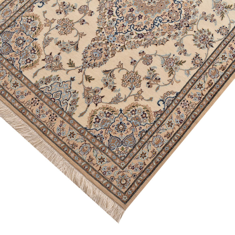 Tapis de couloir Tapis persan - Nain - Premium - 400 x 100 cm - beige