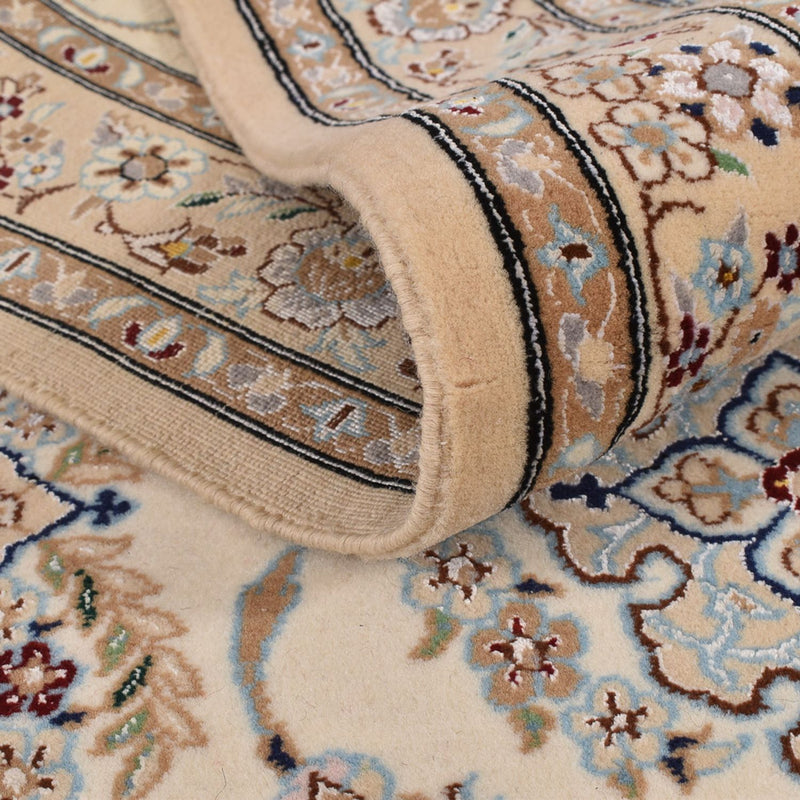 Tapis de couloir Tapis persan - Nain - Premium - 400 x 100 cm - beige