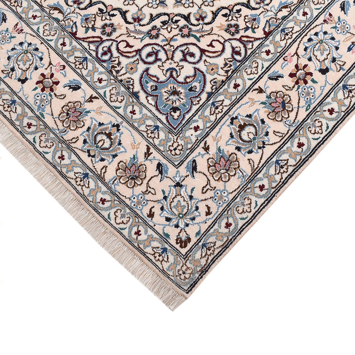 Tapis persan - Nain - Royal - 250 x 155 cm - gris clair