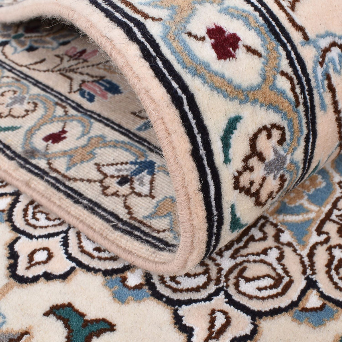 Tapis persan - Nain - Royal - 250 x 155 cm - gris clair