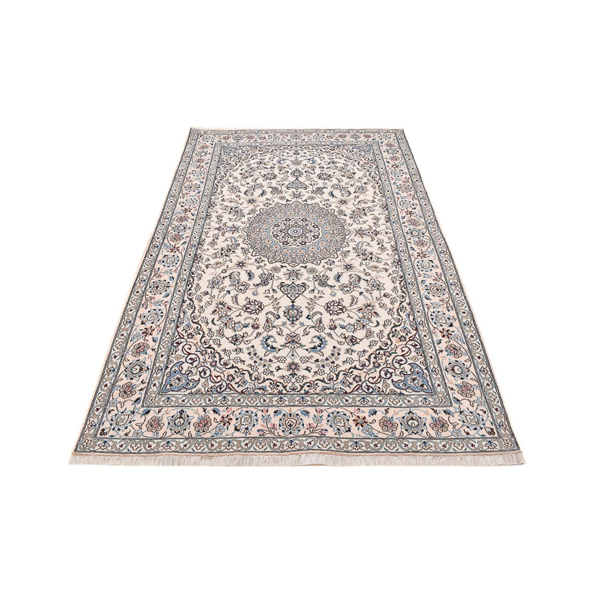 Tapis persan - Nain - Royal - 250 x 155 cm - gris clair