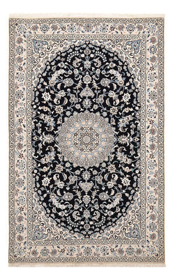 Tapis persan - Nain - Royal - 250 x 153 cm - bleu foncé
