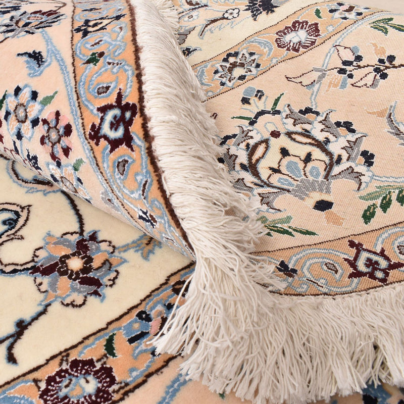 Tapis persan - Nain - Premium ronde  - 252 x 252 cm - crème