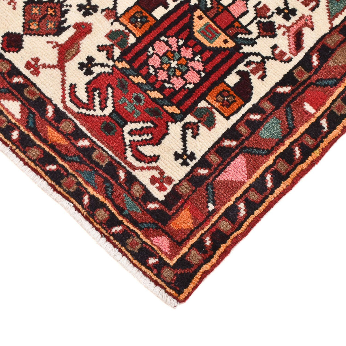 Tapis persan - Nomadic - 123 x 88 cm - multicolore