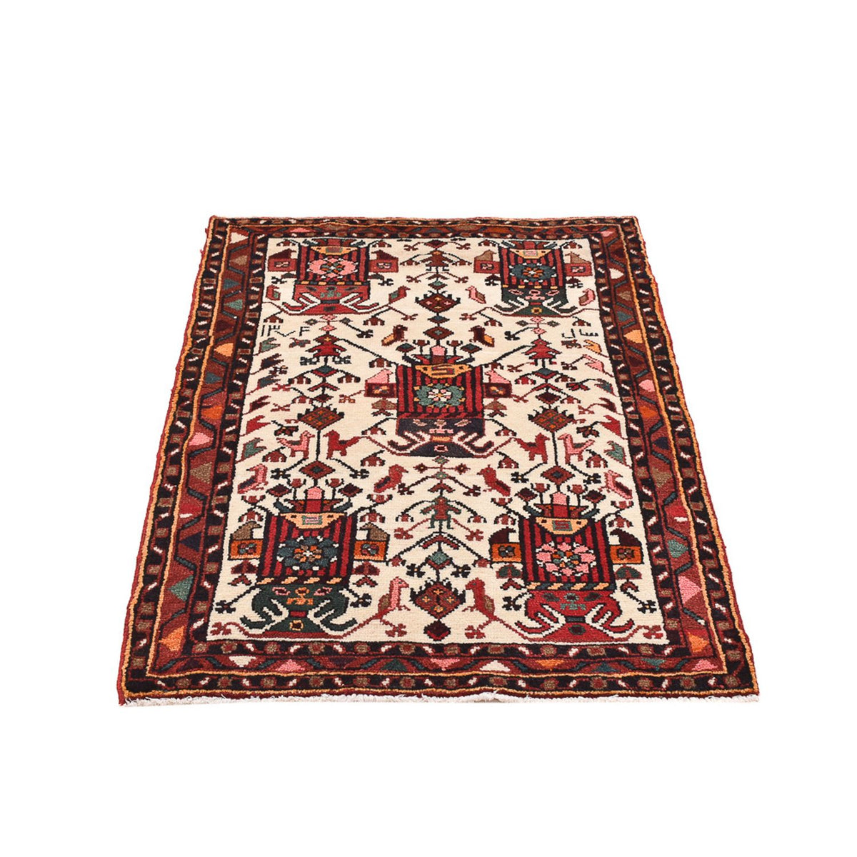 Tapis persan - Nomadic - 123 x 88 cm - multicolore