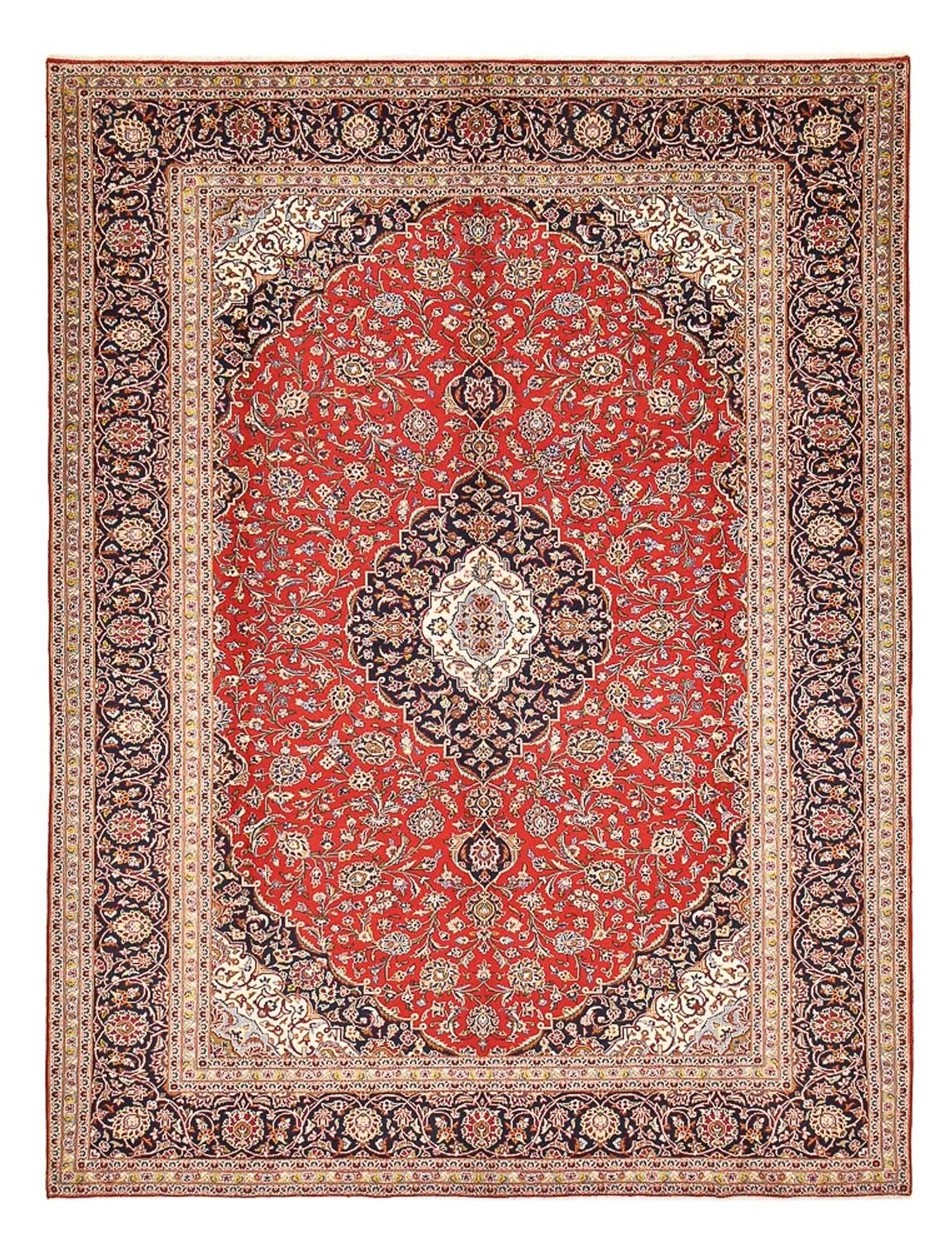 Tapis persan - Keshan - 392 x 293 cm - rouge