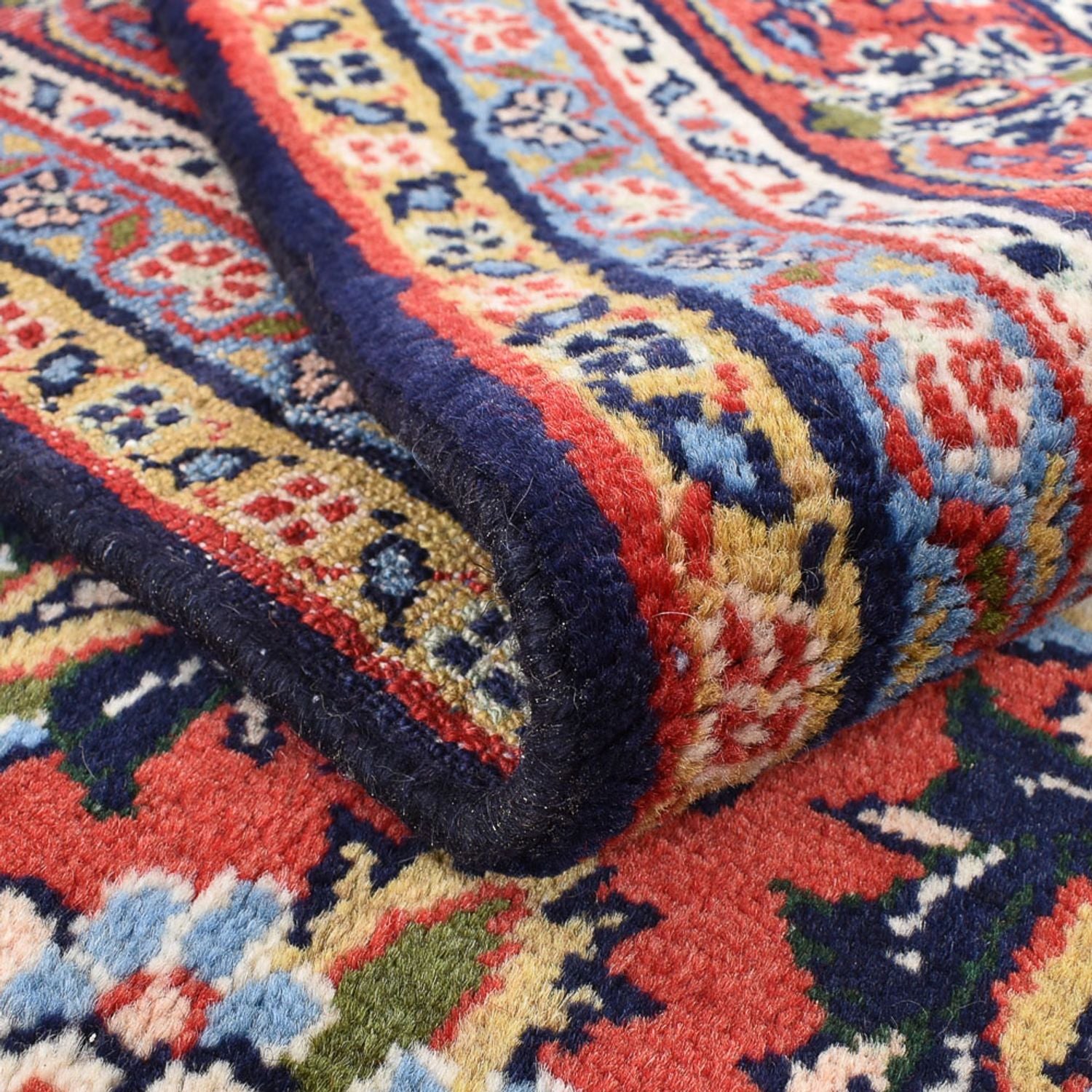 Tapis persan - Nomadic - 297 x 193 cm - bleu foncé