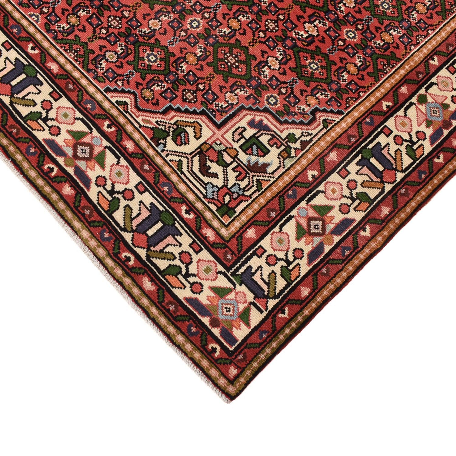 Tapis persan - Nomadic - 297 x 191 cm - rouge clair