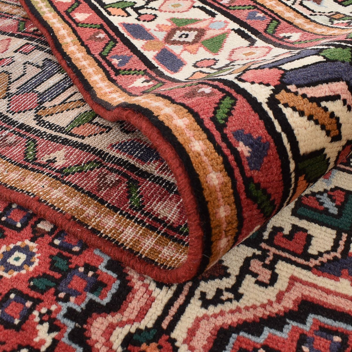 Tapis persan - Nomadic - 297 x 191 cm - rouge clair