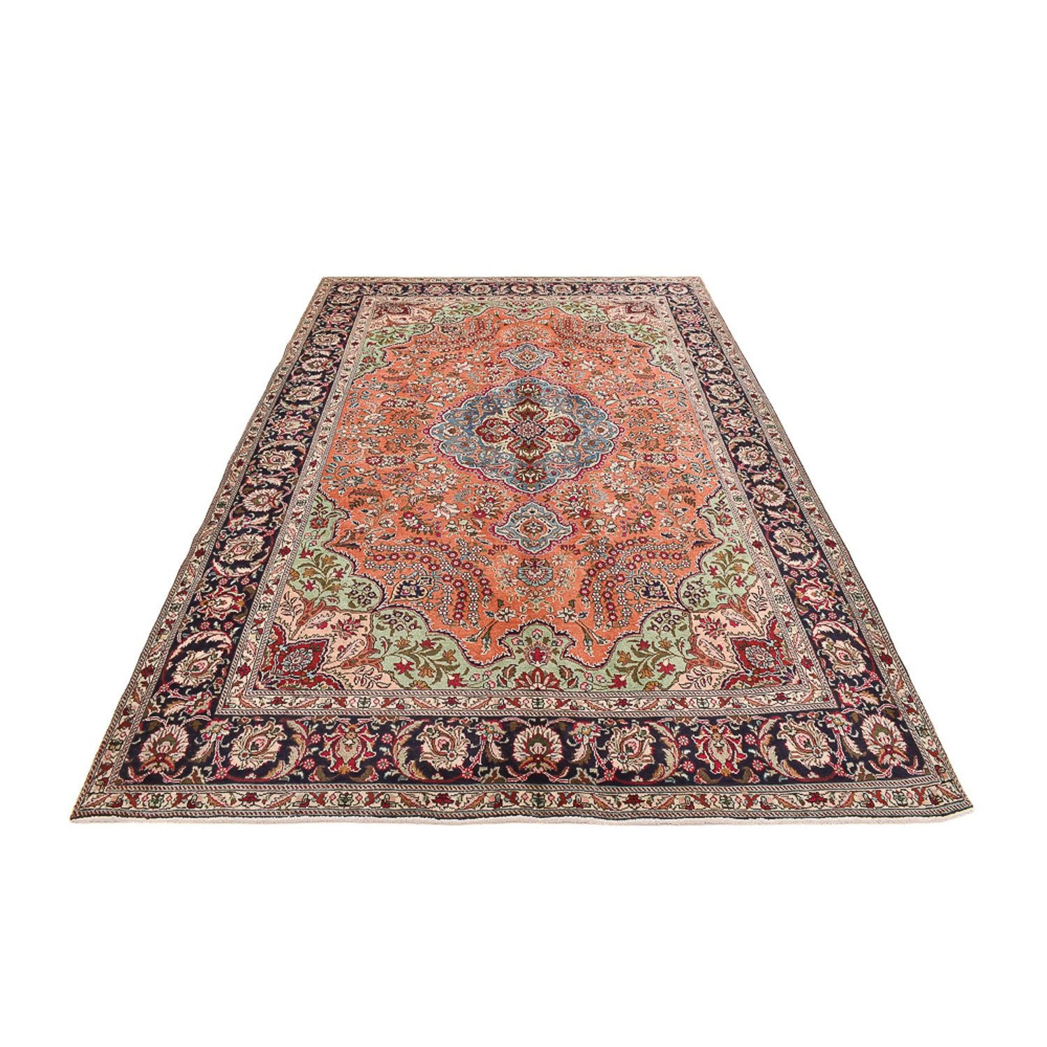Tapis persan - Tabriz - 307 x 198 cm - rouge clair