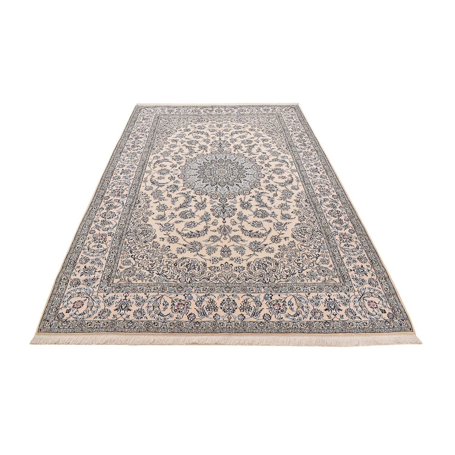 Tapis persan - Nain - Royal - 312 x 209 cm - blanc