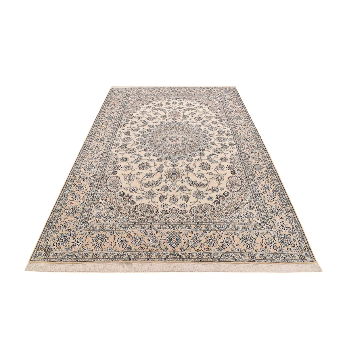 Tapis persan - Nain - Royal - 307 x 207 cm - blanc