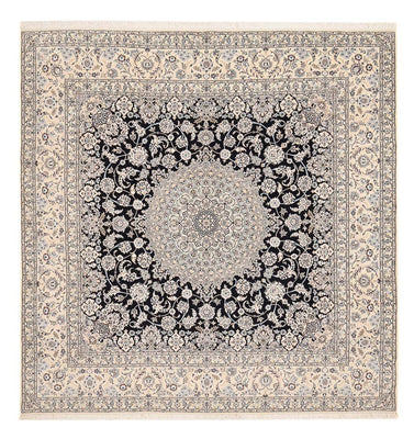 Tapis persan - Nain - Royal carré  - 310 x 305 cm - bleu foncé