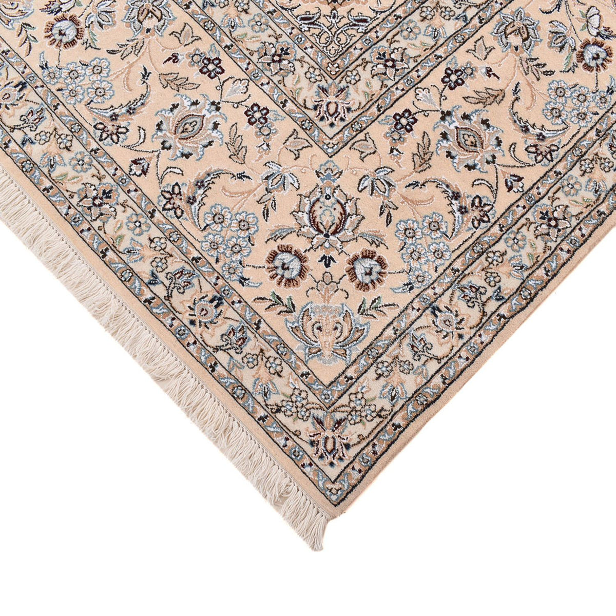 Tapis persan - Nain - Royal carré  - 310 x 305 cm - bleu foncé