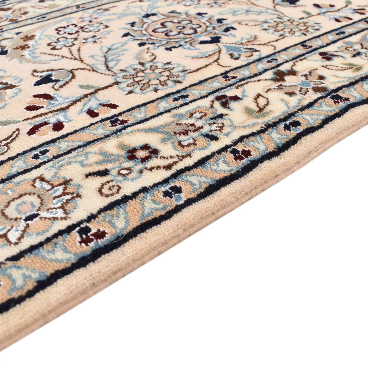 Tapis persan - Nain - Premium - 297 x 209 cm - bleu foncé