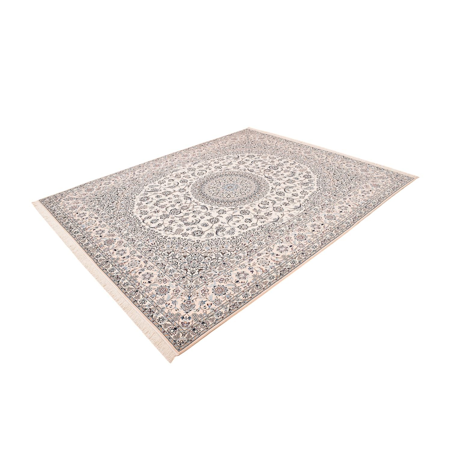 Tapis persan - Nain - Premium - 306 x 251 cm - blanc