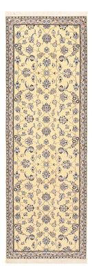 Tapis de couloir Tapis persan - Nain - Royal - 269 x 88 cm - beige clair