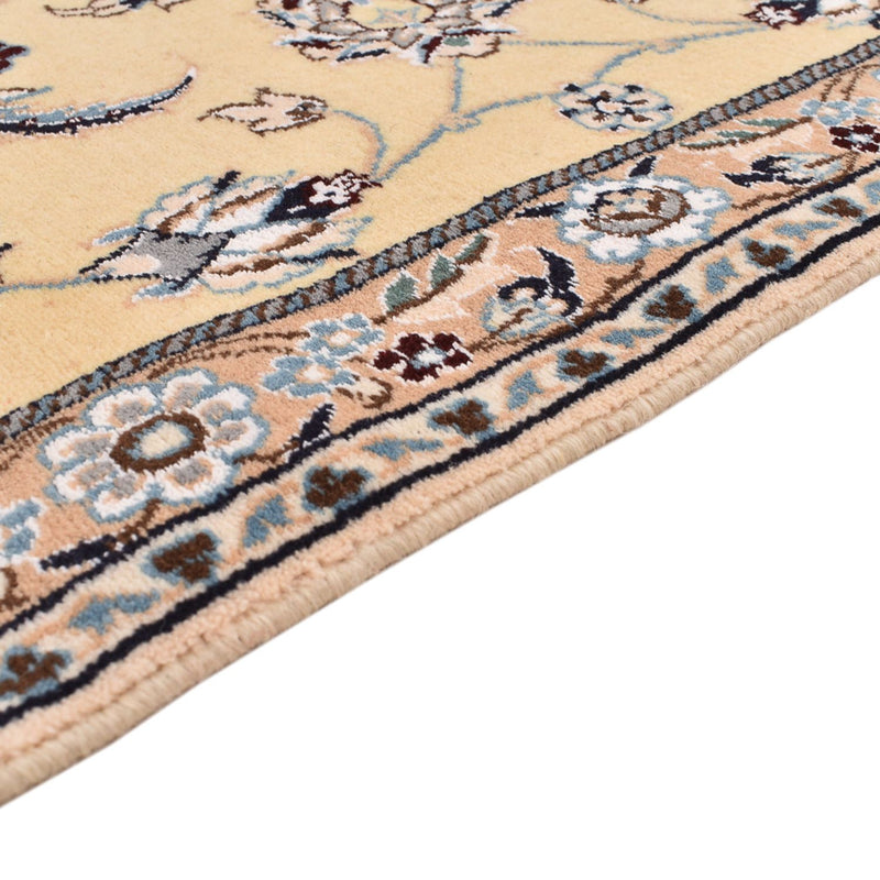 Tapis de couloir Tapis persan - Nain - Royal - 269 x 88 cm - beige clair