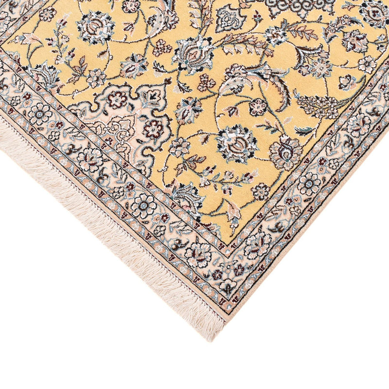 Tapis de couloir Tapis persan - Nain - Royal - 273 x 88 cm - jaune