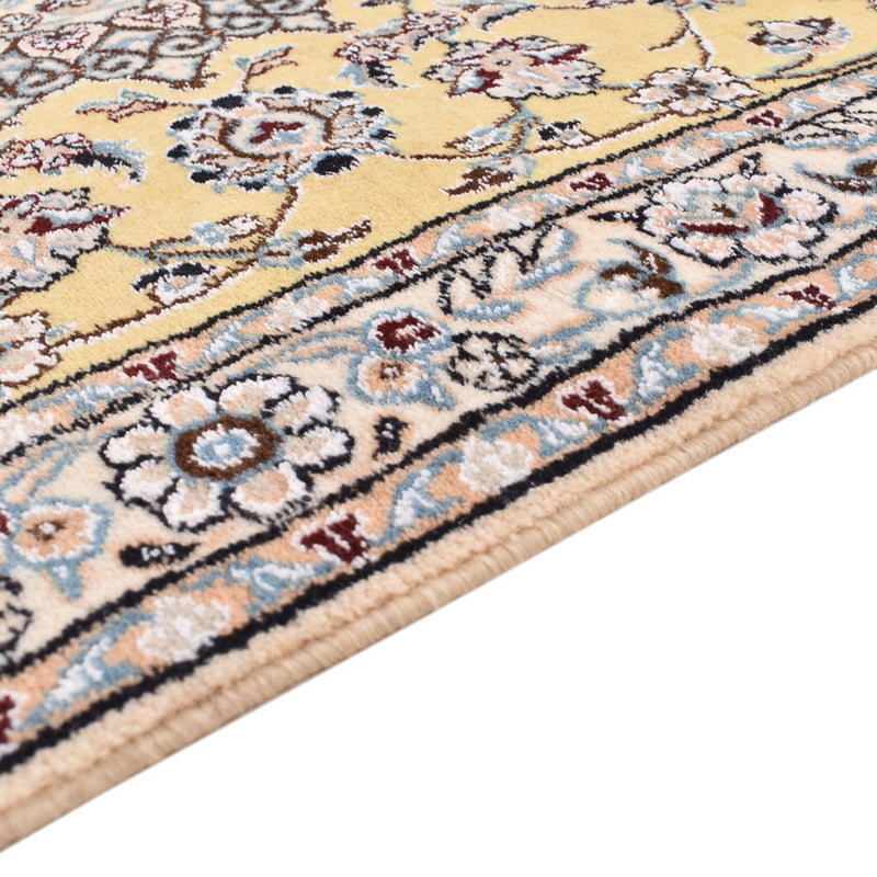 Tapis de couloir Tapis persan - Nain - Royal - 273 x 88 cm - jaune