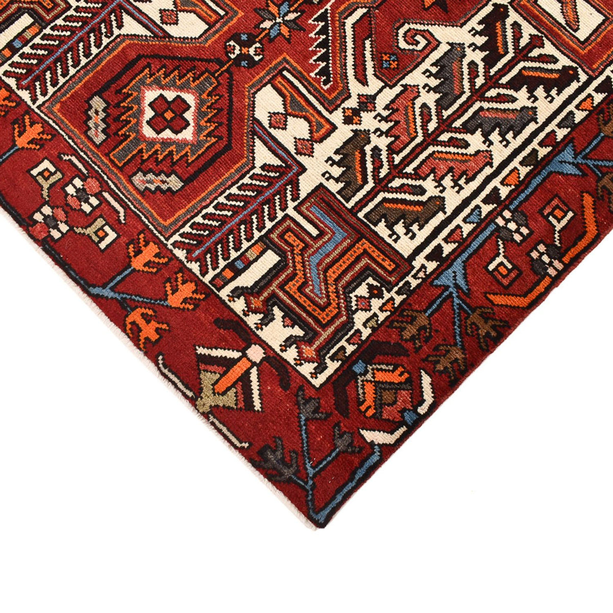 Tapis de couloir Tapis persan - Nomadic - 300 x 112 cm - rouge clair