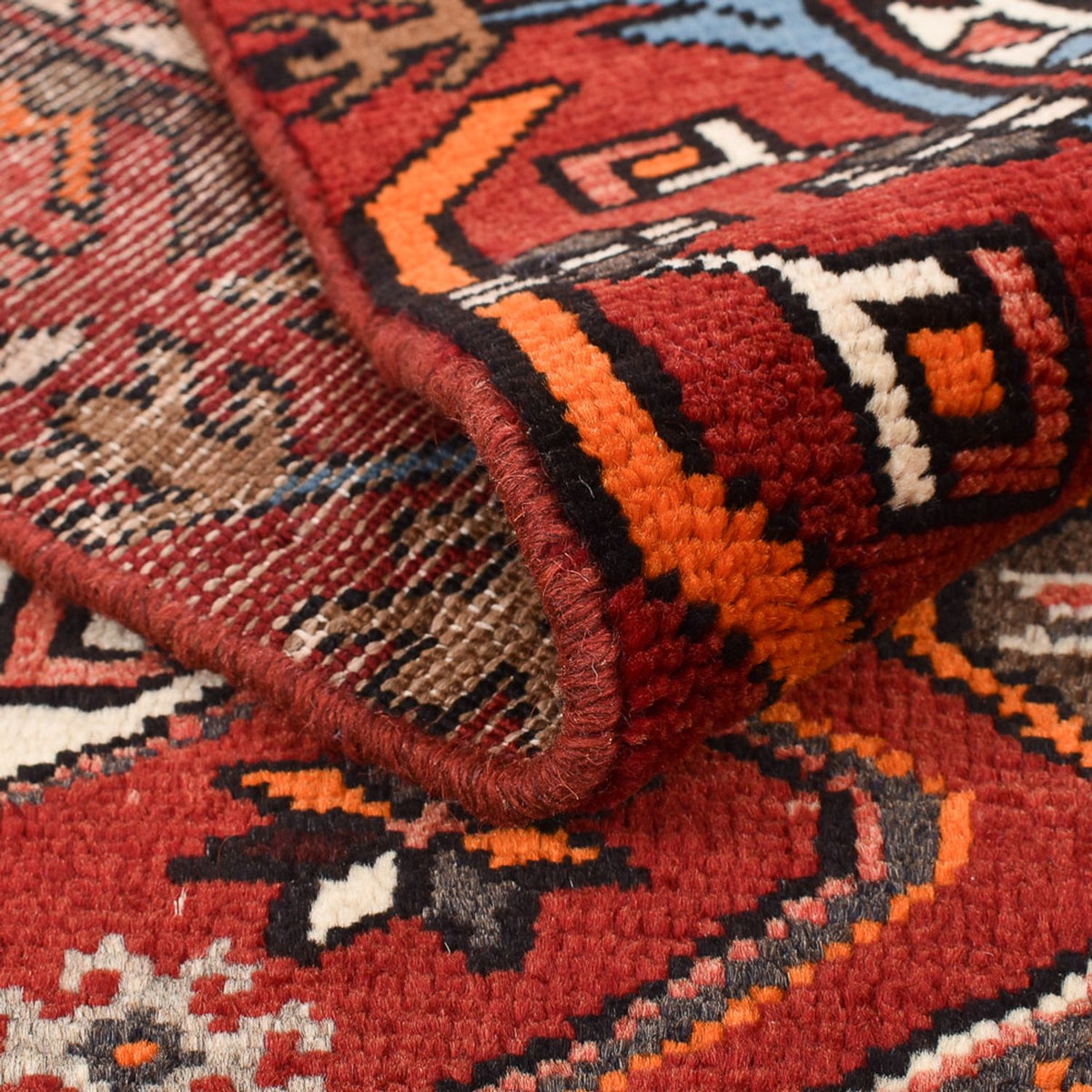 Tapis de couloir Tapis persan - Nomadic - 300 x 112 cm - rouge clair