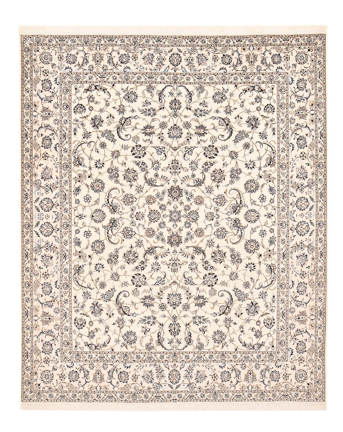 Tapis persan - Nain - Premium - 307 x 255 cm - blanc