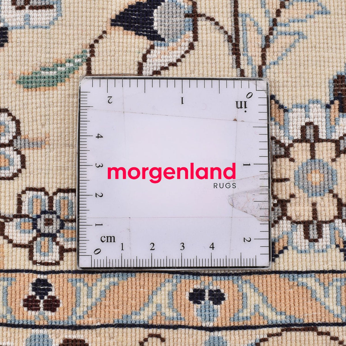 Tapis persan - Nain - Premium - 304 x 258 cm - bleu foncé