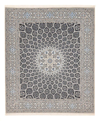 Tapis persan - Nain - Premium - 307 x 262 cm - gris foncé