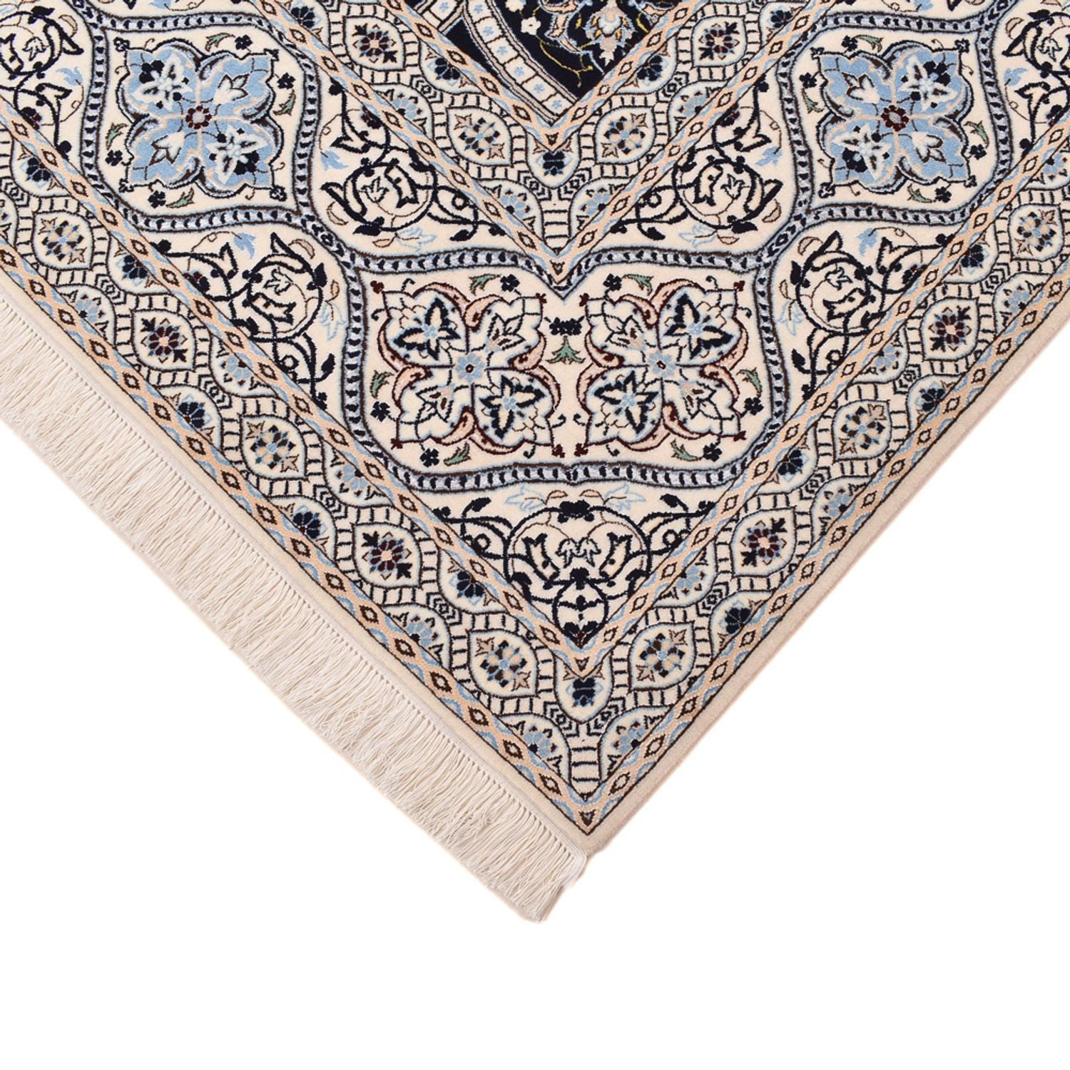 Tapis persan - Nain - Premium - 307 x 262 cm - gris foncé