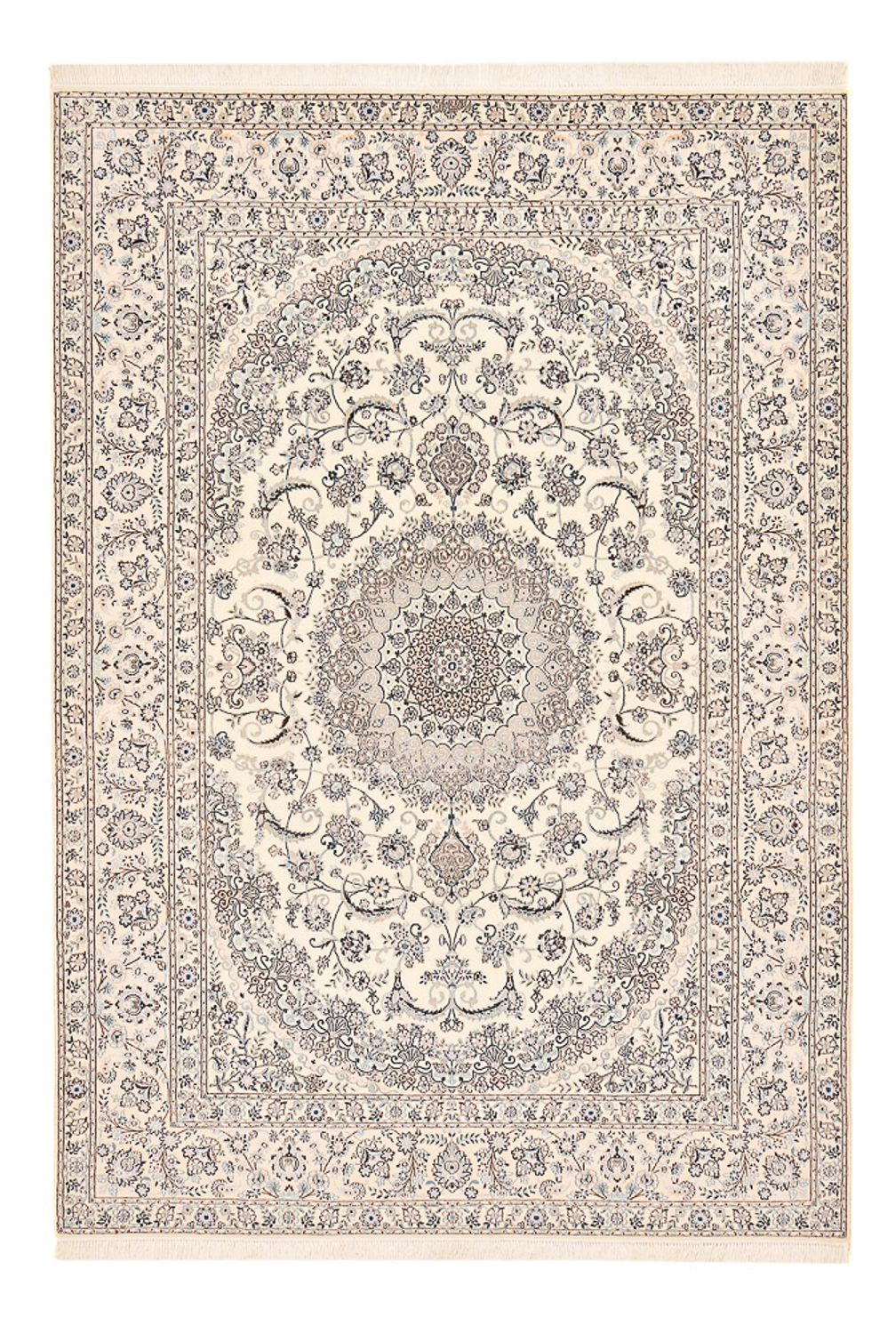 Tapis persan - Nain - Premium - 302 x 210 cm - blanc