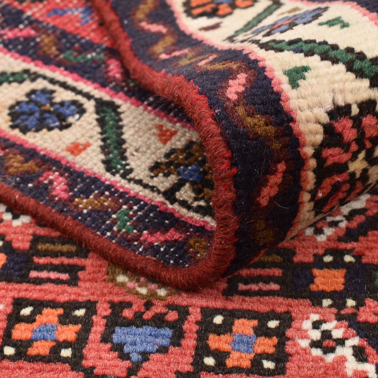Tapis de couloir Tapis persan - Nomadic - 197 x 72 cm - rouge