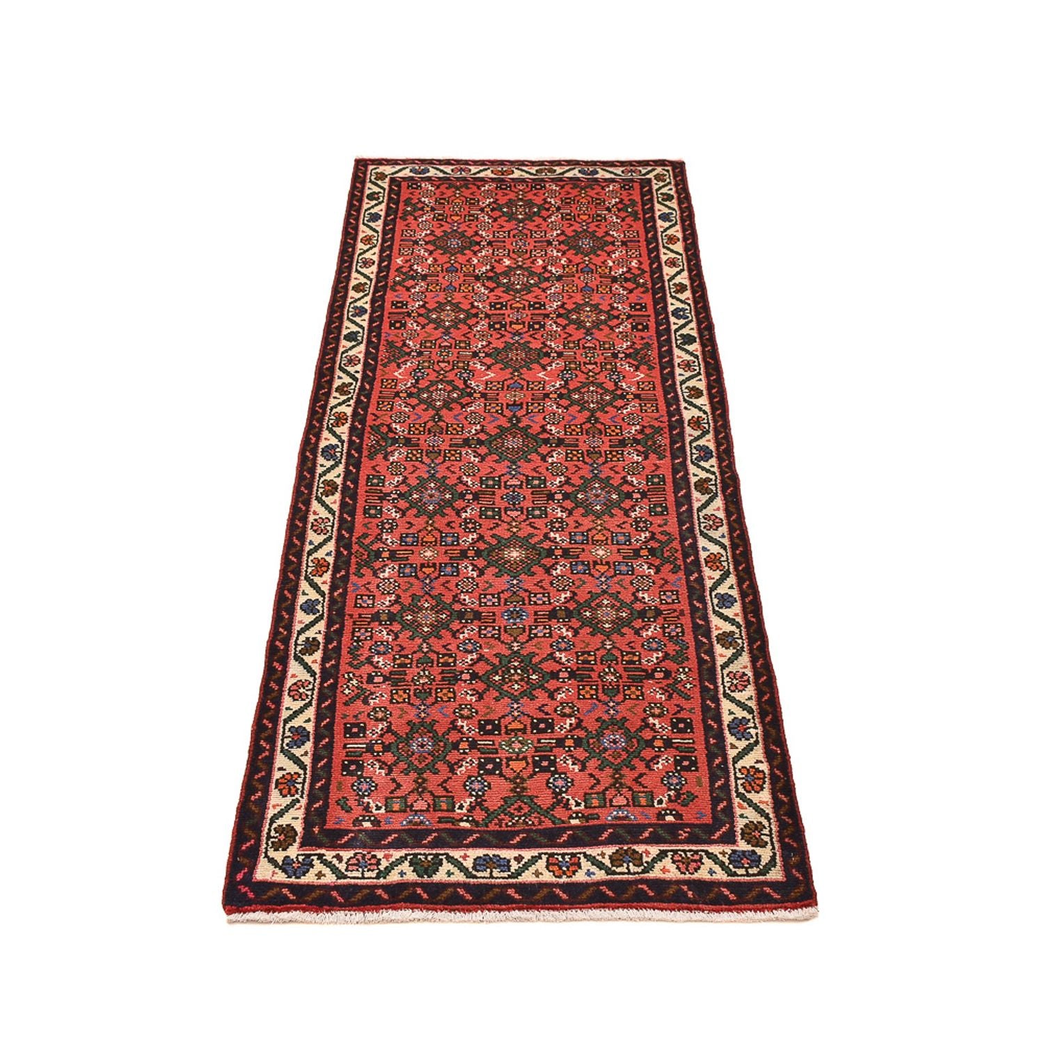 Tapis de couloir Tapis persan - Nomadic - 197 x 72 cm - rouge
