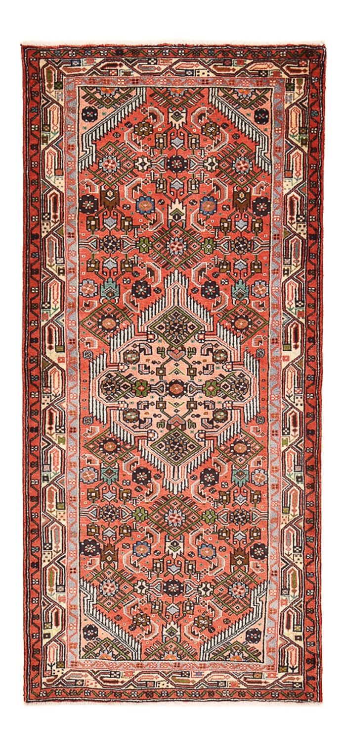 Tapis de couloir Tapis persan - Nomadic - 202 x 92 cm - rouge clair