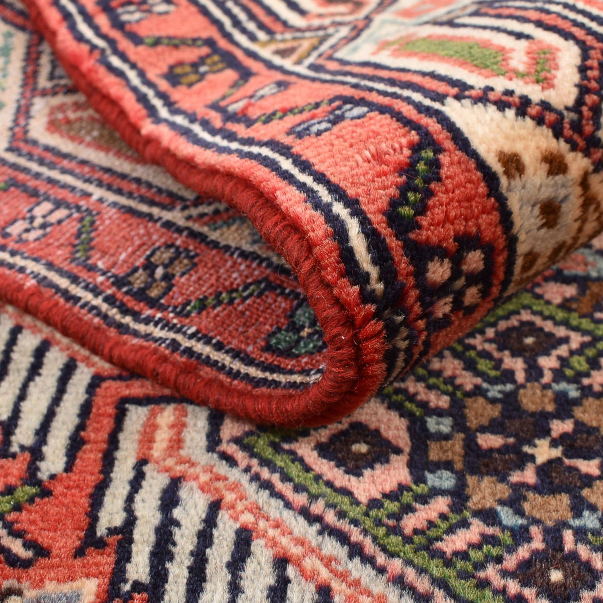 Tapis de couloir Tapis persan - Nomadic - 202 x 92 cm - rouge clair