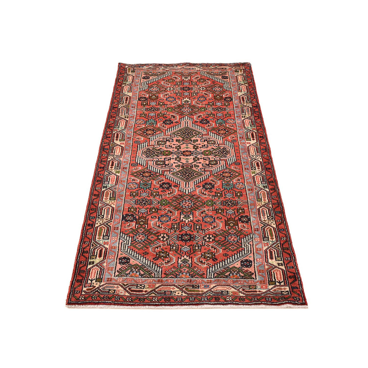 Tapis de couloir Tapis persan - Nomadic - 202 x 92 cm - rouge clair