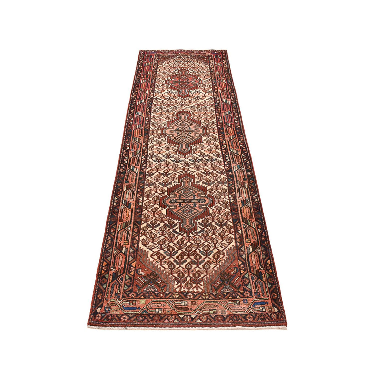 Tapis de couloir Tapis persan - Nomadic - 300 x 85 cm - rouge clair