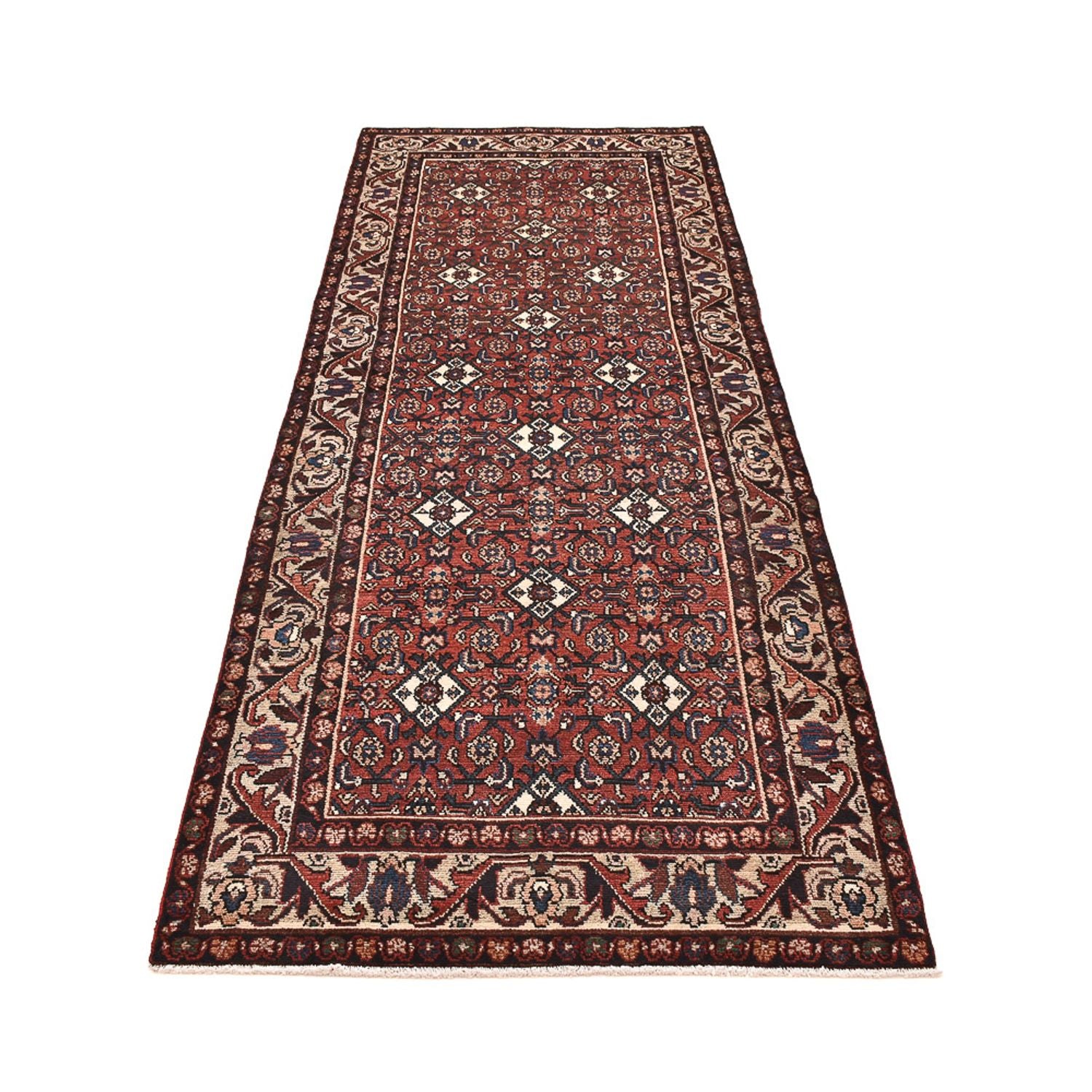 Tapis de couloir Tapis persan - Nomadic - 307 x 111 cm - rouille