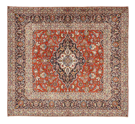Tapis persan - Keshan - 253 x 225 cm - rouge
