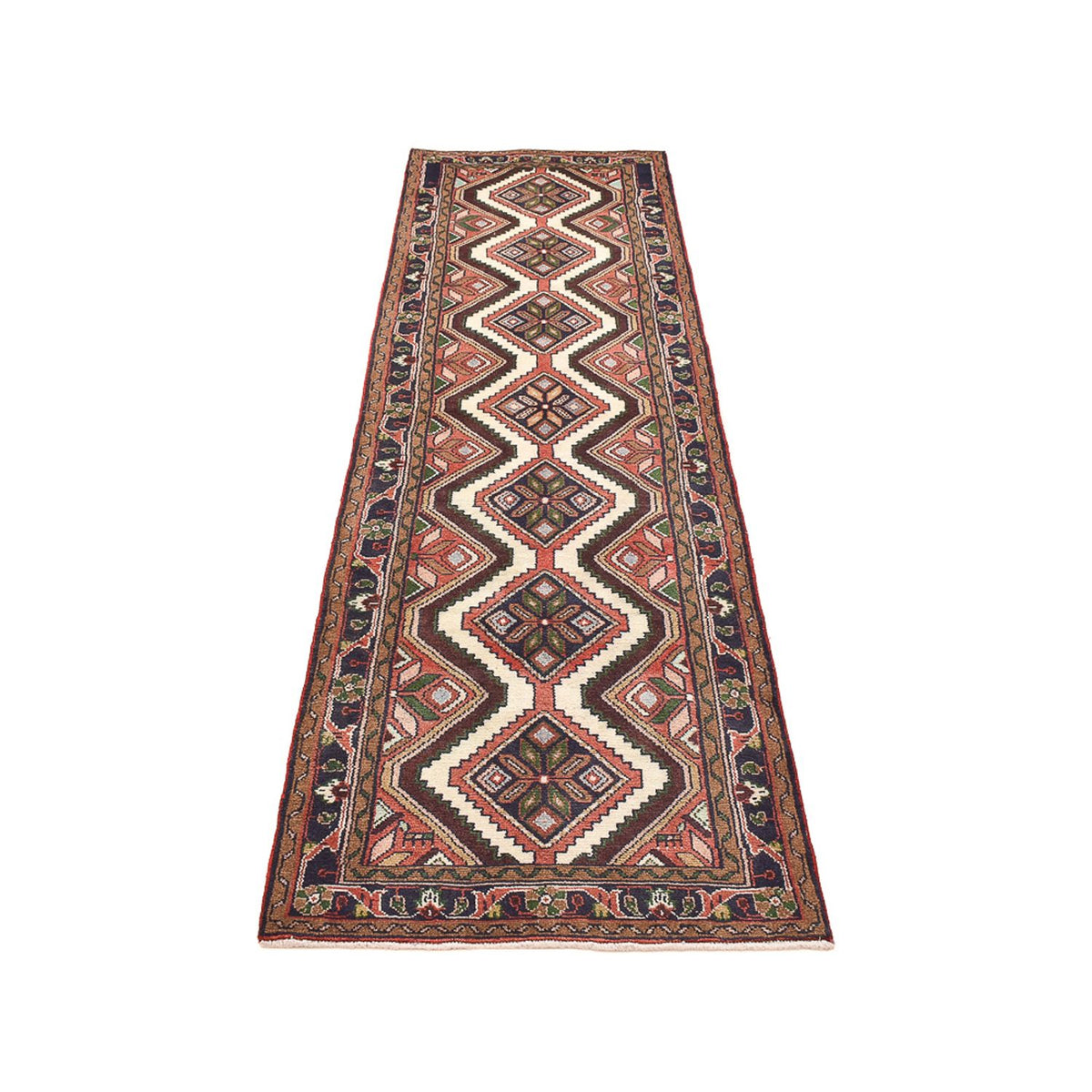 Tapis de couloir Tapis persan - Nomadic - 277 x 78 cm - beige foncé