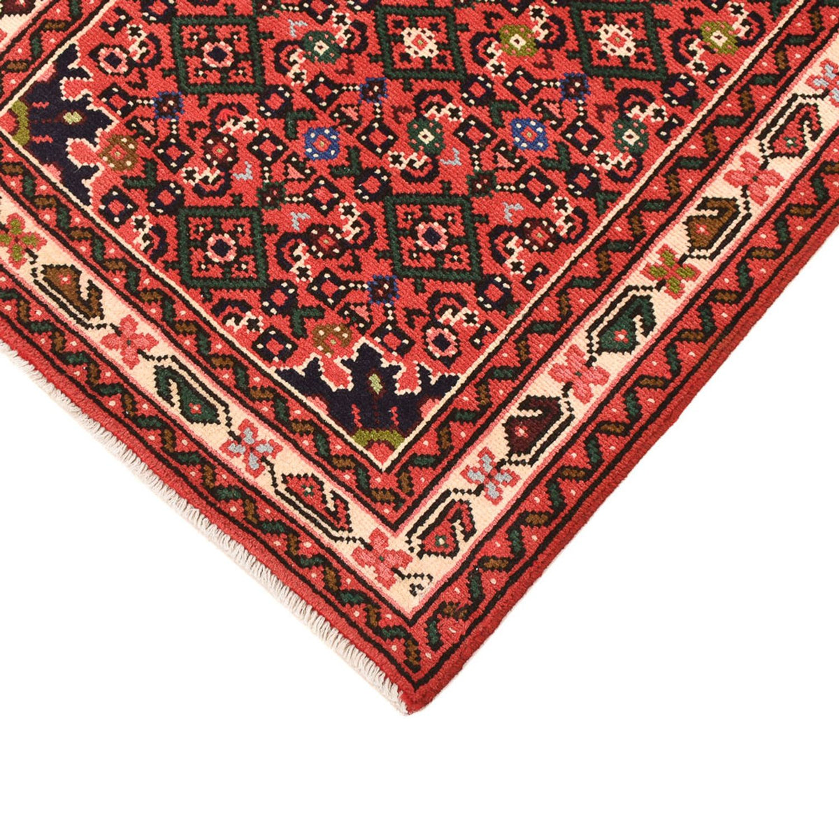 Tapis de couloir Tapis persan - Nomadic - 196 x 68 cm - rouge clair