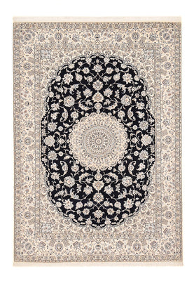 Tapis persan - Nain - Royal - 356 x 251 cm - bleu foncé