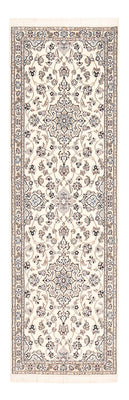 Tapis de couloir Tapis persan - Nain - Royal - 225 x 70 cm - blanc
