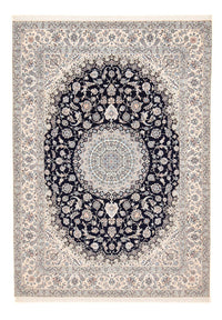 Tapis persan - Nain - Premium - 358 x 259 cm - bleu foncé