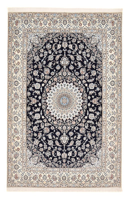 Tapis persan - Nain - Premium - 313 x 213 cm - bleu foncé