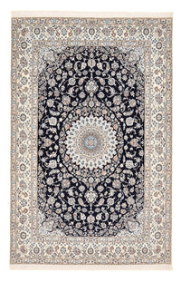Tapis persan - Nain - Premium - 313 x 213 cm - bleu foncé