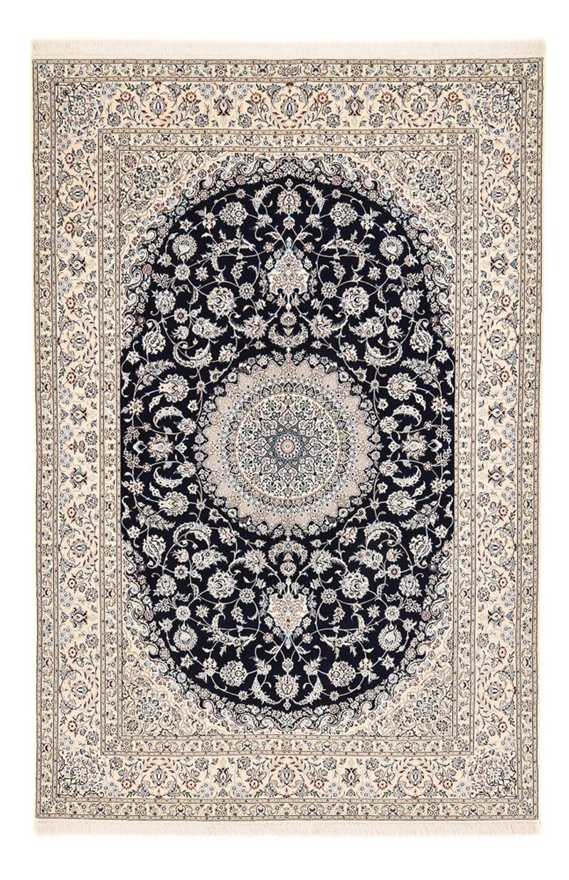 Tapis persan - Nain - Premium - 317 x 212 cm - bleu foncé